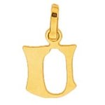 Orfva pendentif alphabet lettre u