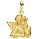 Orfva pendentif ange dcoup or jaune 9k