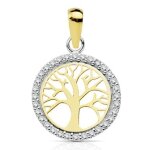 Orfva pendentif arbre de vie bicolore or jaune