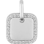 Orfva pendentif carr oxydes argent