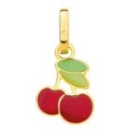 Orfva pendentif cerise rouge vert