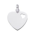 Orfva pendentif coeur ajour (or blanc)