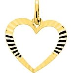 Orfva pendentif coeur cisel or jaune