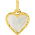 Orfva pendentif coeur en nacre or jaune 9k