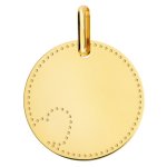 Orfva pendentif coeur pointilles or jaune