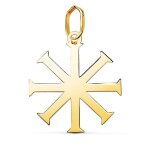 Orf�va pendentif croix baptistale (or jaune)