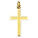 Orfva pendentif croix bords polis