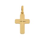 Orfva pendentif croix cisele au centre or jaune