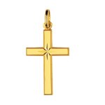 Orfva pendentif croix cisele en plaqu or