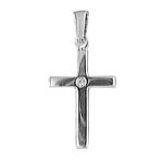 Orfva pendentif la croix au diamant (or blanc)