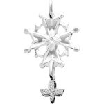 Orfva pendentif croix protestante argent