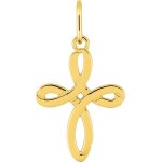 Orfva pendentif croix ruban or jaune