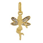 Orfva pendentif fe paillete or jaune