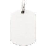 Orfva pendentif grande plaque militaire en argent
