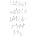 Orfva pendentif initiale argent