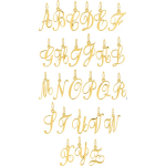 Orfva pendentif initiale plaqu or