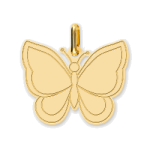 Orfva pendentif mon joli papillon or jaune 9k