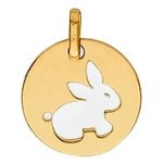 Orfva pendentif lapin blanc