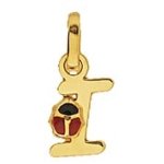 Orfva pendentif lettre i coccinelle