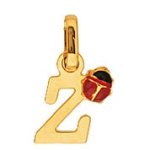 Orfva pendentif lettre z coccinelle