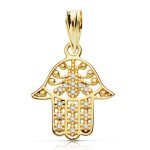 Orfva pendentif main de fatma et oxydes