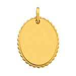 Orfva pendentif ovale en dentelle (or jaune 9 carats)