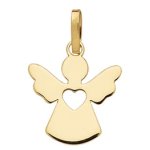 Orfva pendentif petit ange coeur (or jaune 9 carats)