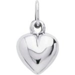 Orfva pendentif petit coeur d'amour (or blanc 9k)