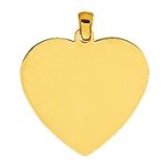 Orf�va pendentif plaque coeur