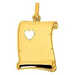 Orfva pendentif plaque parchemin & coeur