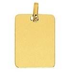 Orfva pendentif plaque rectangle