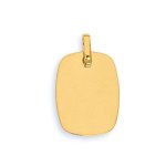 Orfva pendentif plaque rectangle aux bords arrondis or jaune 9k