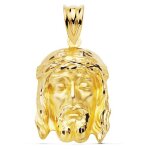 Orfva pendentif portrait du christ en or jaune 9k