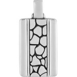 Orfva pendentif rectangle cailles noires argent