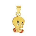 Orfva pendentif titi jaune et orange