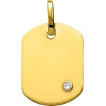 Orfva pendentif tonneau diamant clos or jaune