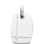 Orfva pendentif tonneau petit clos argent