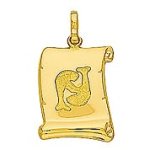 Orfva pendentif zodiaque poisson parchemin