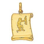 Orfva pendentif zodiaque sagittaire parchemin