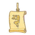 Orfva pendentif zodiaque vierge parchemin