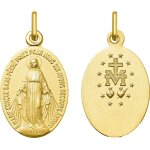 Orf�va vierge miraculeuse � graver (or jaune 18k)
