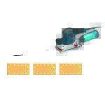 Bosch bleu 0601292902 gss 280 ave set de ponceuses orbitales
