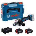 Bosch bleu 06019n4302 gws18v - 11ps meuleuse d'angle accu 2x gba 18v 5. 0ah et chargeur gal 12v / 18v ...