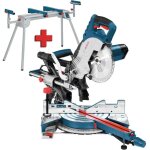 Bosch bleu 0615990fv8 gcm 8 sjl scie à panneaux 216 mm 1600 watts + gta 2600 train de roulement Bosch bleu 0615990fv8 gcm 8 sjl scie à panneaux 216 mm 1600 watts + gta 2600 train de roulement