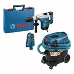 Bosch bleu 0615a5004j gbh 5 - 40 dce marteau combin + gas 35 m afc aspirateur + gde 68 dispositif d'aspiratio ...