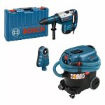 Bosch bleu 0615a5004k gbh 8 - 45 dv marteau combin� + gas 35 m afc aspirateur + gde 68 dispositif d'aspiration ...