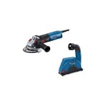 Bosch bleu 0615a5004r gws 14 - 125 meuleuse d'angle 125mm 1400w + gde 115 / 125 fc - t capot d'aspiration ...
