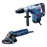 Bosch bleu 0615a500ba combiset 2 machines gbh5 - 40dce marteau combin� 8. 8j + gws880 meuleuse d'angle ...