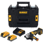 Dewalt dcg404s2t - qw? meuleuse d'angle xr compact accu 125 mm 2x 18v 3. 5ah batterie et chargeur dans ...