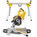 Dewalt dws773set tronçonneuse et scie à onglets télescopique 1300 watt 216 mm + socle de7033 Dewalt dws773set tronçonneuse et scie à onglets télescopique 1300 watt 216 mm + socle de7033